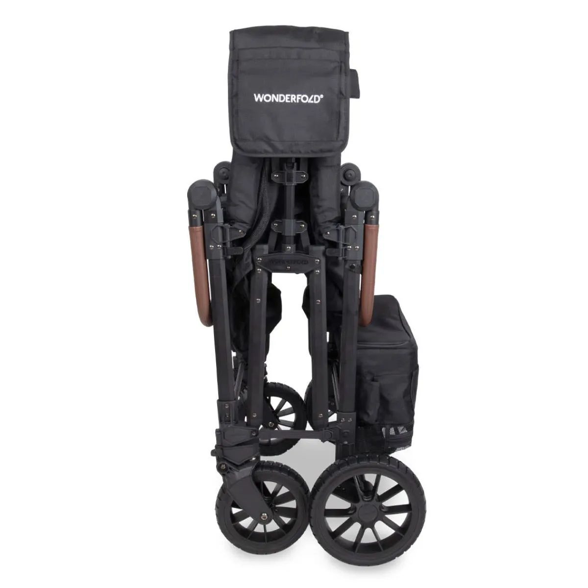 Wagons-WonderFold W6 Luxe Pro Stroller Wagon Jet Black