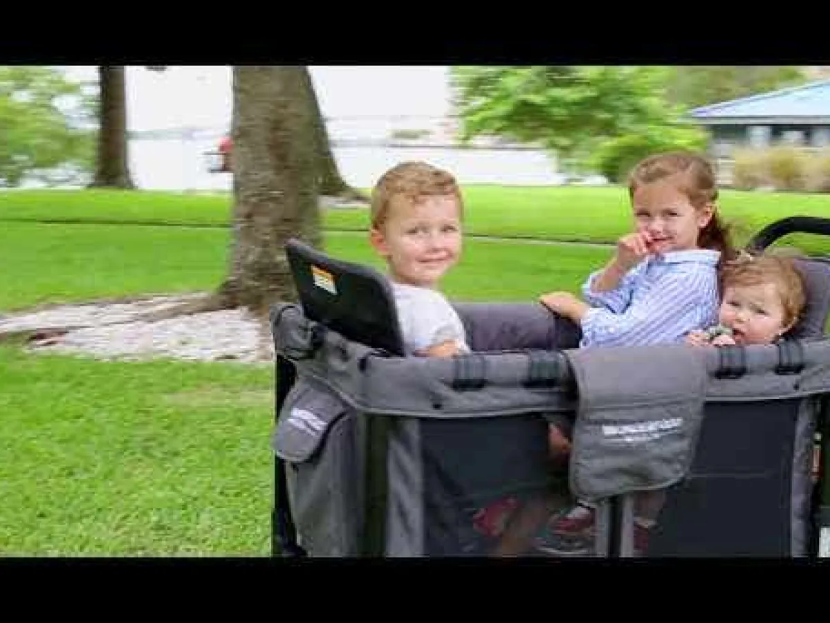 Wagons-WonderFold W4 Luxe Quad Stroller Wagon
