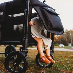 Wagons-WonderFold W4 Luxe Quad Stroller Wagon