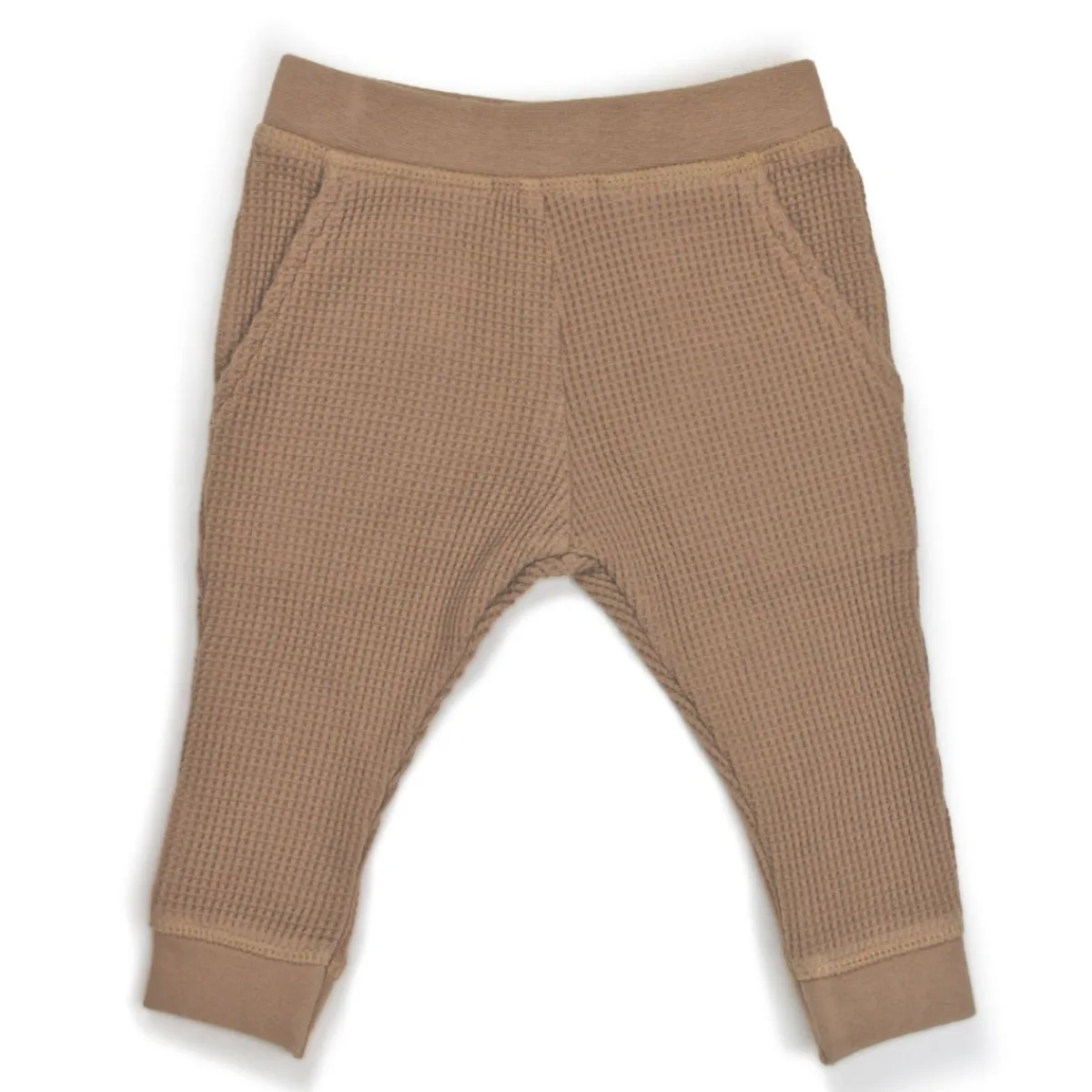 Pants-Simple Waffle Knit Pant