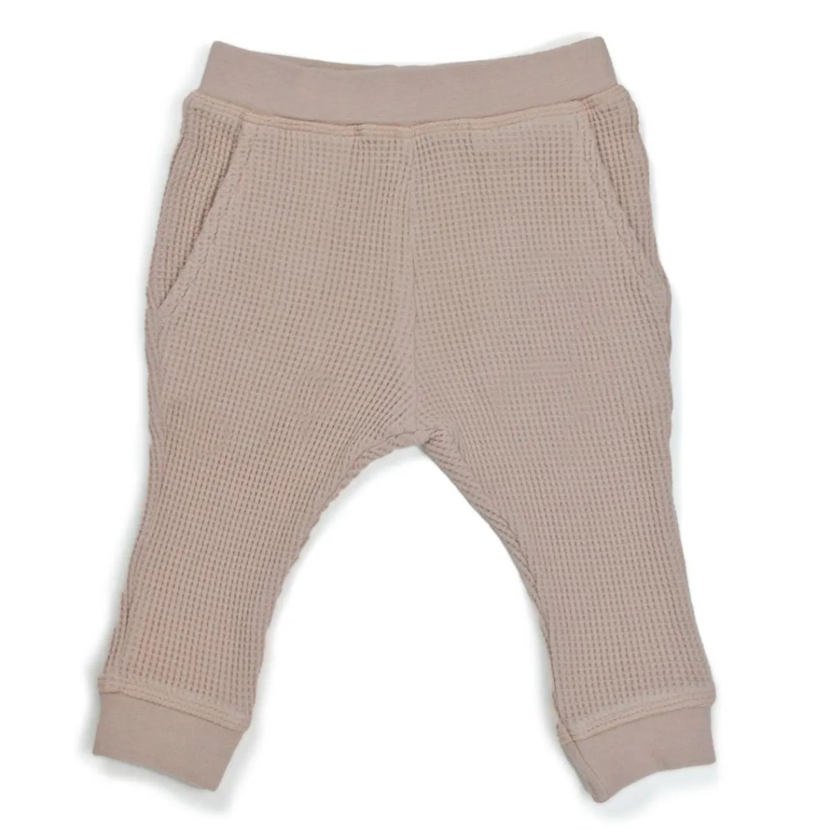 Pants-Simple Waffle Knit Pant