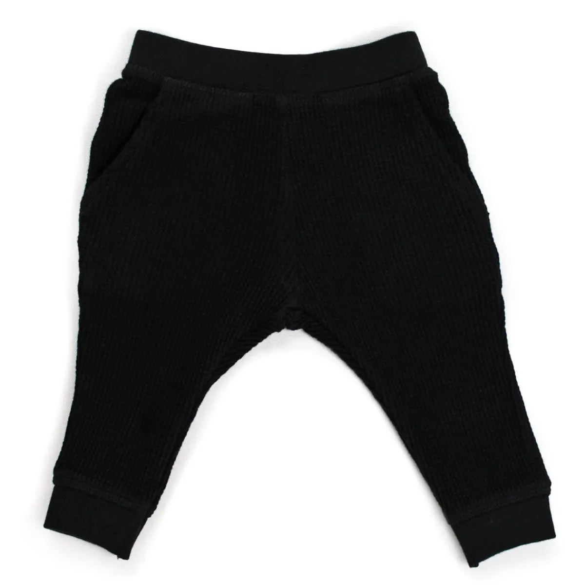 Pants-Simple Waffle Knit Pant