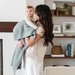 Blankets-Saranoni Waffle Knit Receiving Blanket