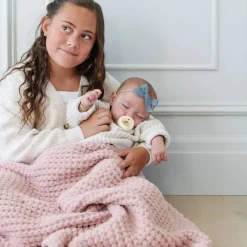 Blankets-Saranoni Waffle Knit Receiving Blanket