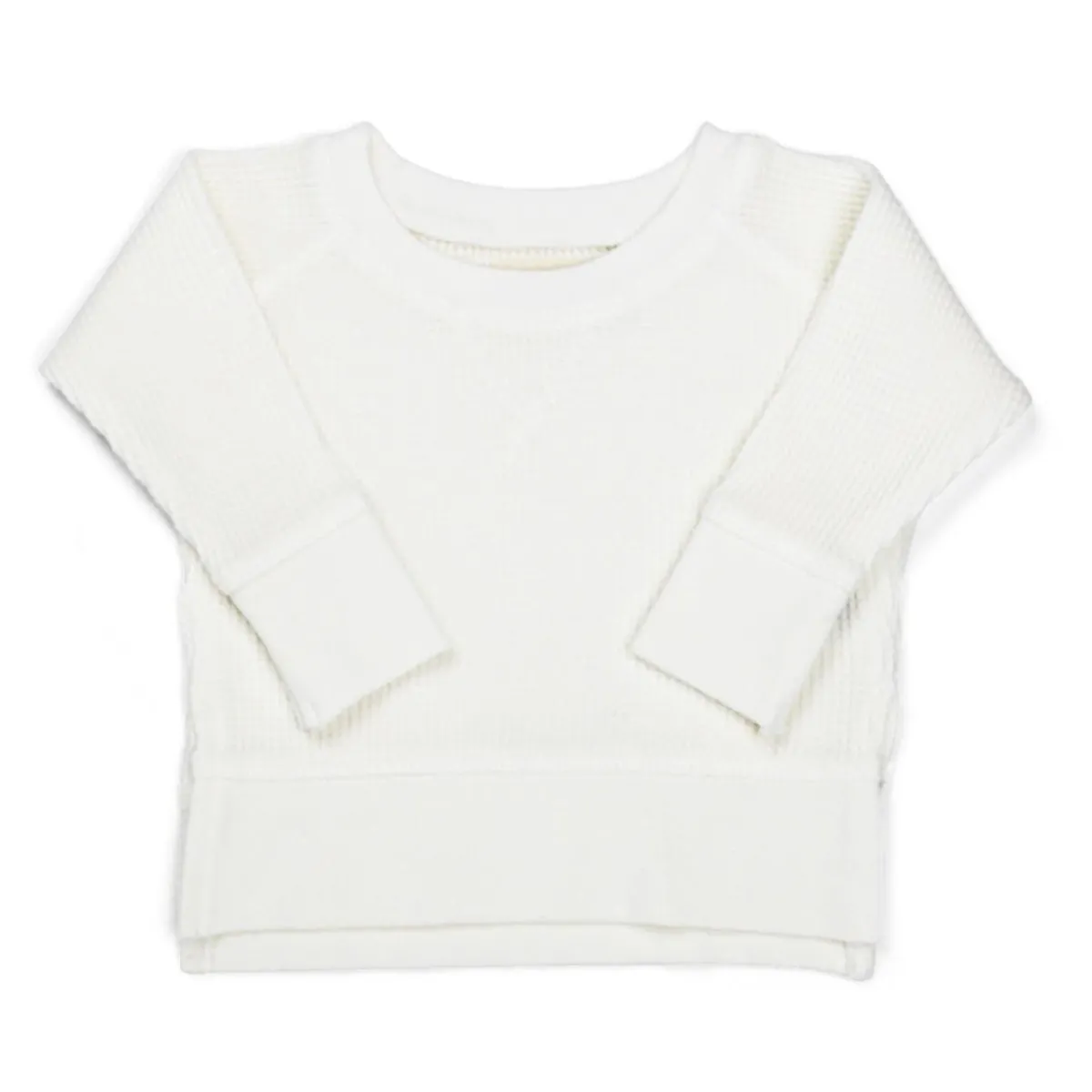 Sweaters + Jackets|Tops + Tees-Simple Waffle Knit Top