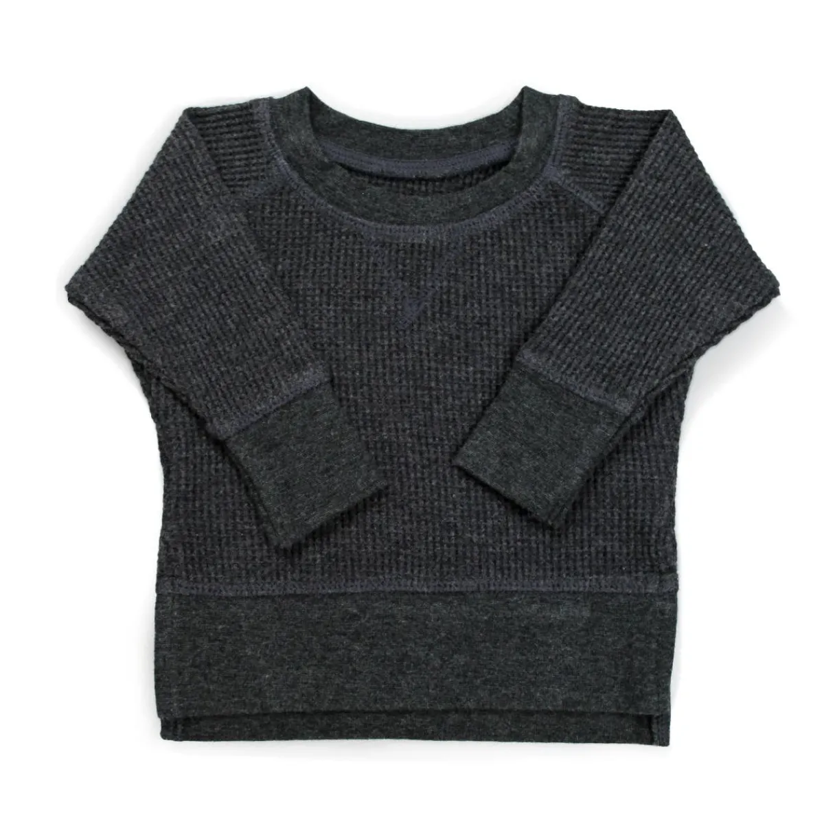 Sweaters + Jackets|Tops + Tees-Simple Waffle Knit Top