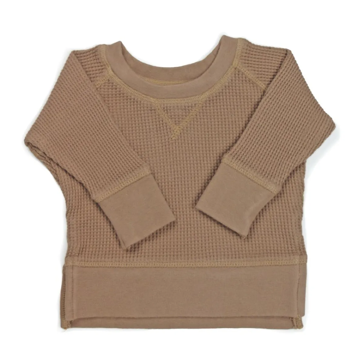 Sweaters + Jackets|Tops + Tees-Simple Waffle Knit Top