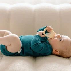 Onesies|Sleepers-LouLou Lollipop Waffle Long Sleeve Bodysuit