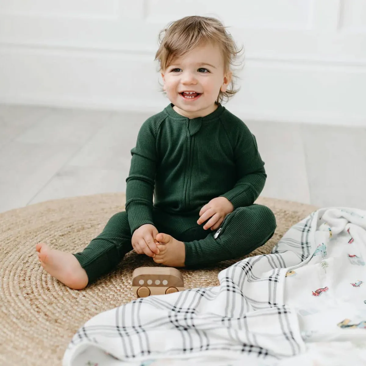 Onesies|Sleepers-LouLou Lollipop Waffle Sleeper