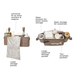 Diaper Bags|Stroller Accessories-Petunia Pickle Bottom Wander Caddy Deluxe