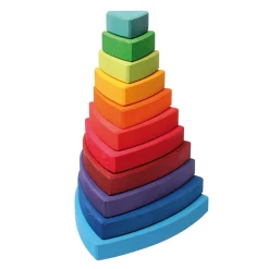 Wooden Toys|Stack + Nest Toys-Grimm's Wankel Stacking Tower