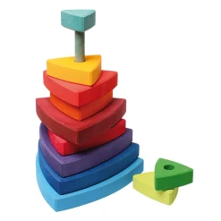 Wooden Toys|Stack + Nest Toys-Grimm's Wankel Stacking Tower