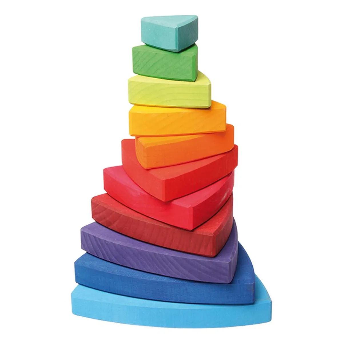 Wooden Toys|Stack + Nest Toys-Grimm's Wankel Stacking Tower