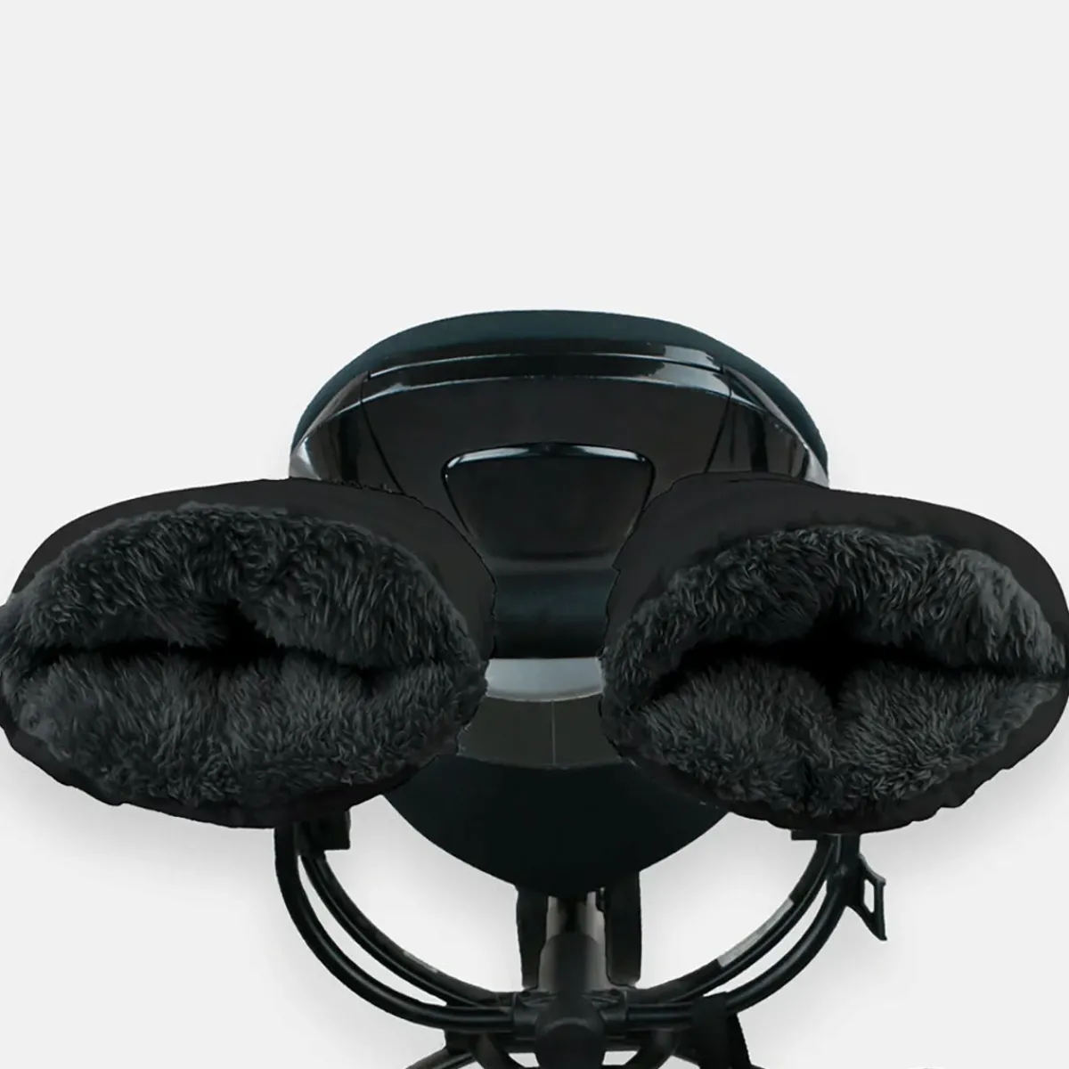 Stroller Accessories-7AM Enfant WarmMuffs 212 Black Plush