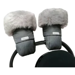 Stroller Accessories-7AM Enfant WarmMuffs 212 (Premium) Grey Tundra