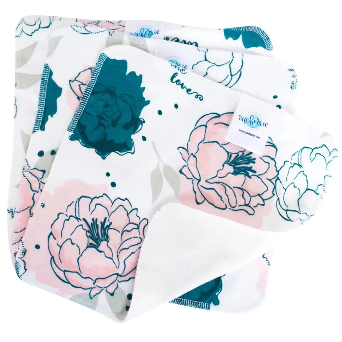 Towels + Cloths-Oneberrie Wash Cloths (3 Pack)