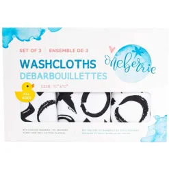 Towels + Cloths-Oneberrie Wash Cloths (3 Pack)