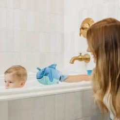 Towels + Cloths-Copper Pearl Wash Mitt