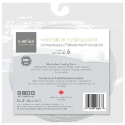 Nursing Pads-Kushies Washable Flannel Nursing Pads (6 Pack)
