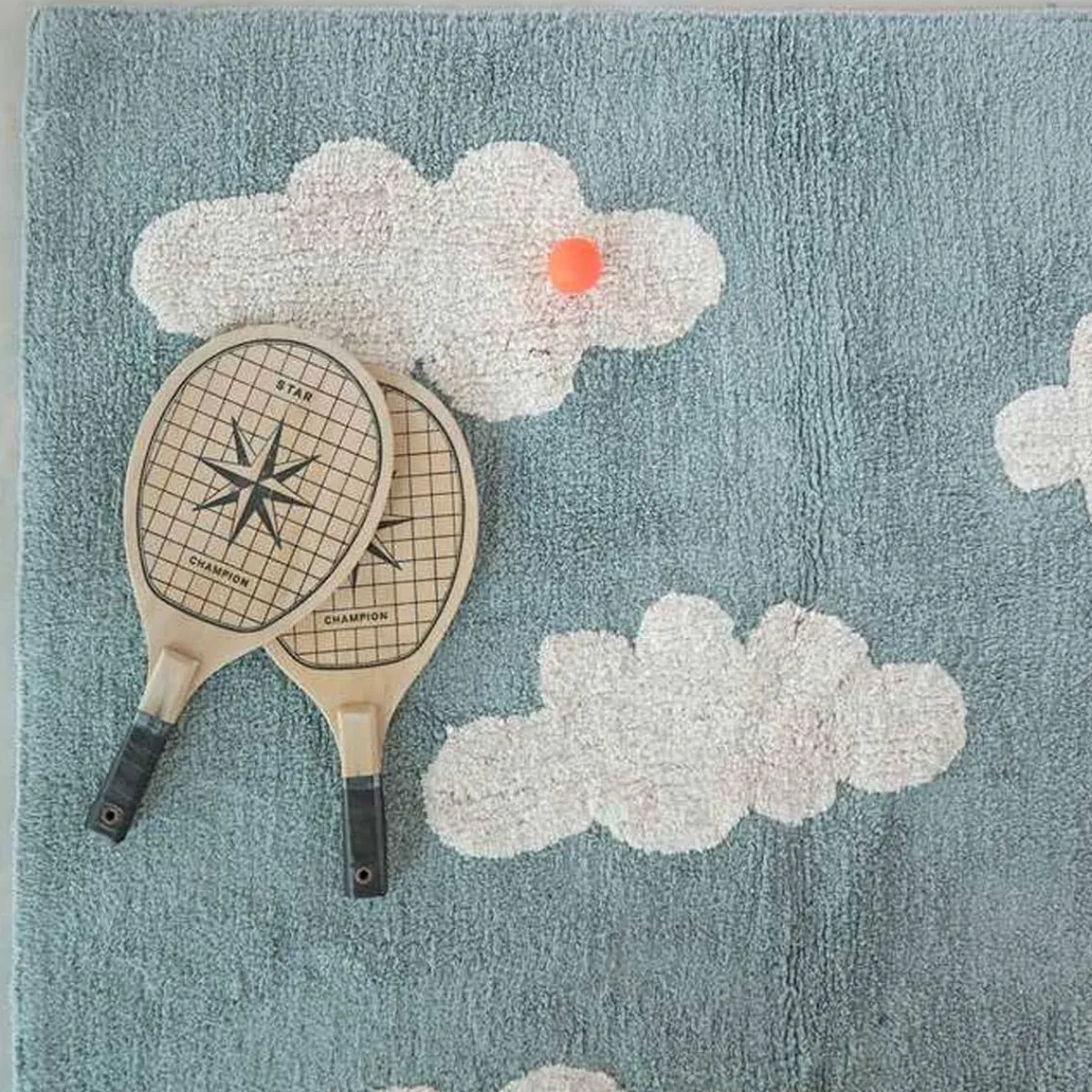 Rugs-Lorena Canals Washable Rug - Clouds