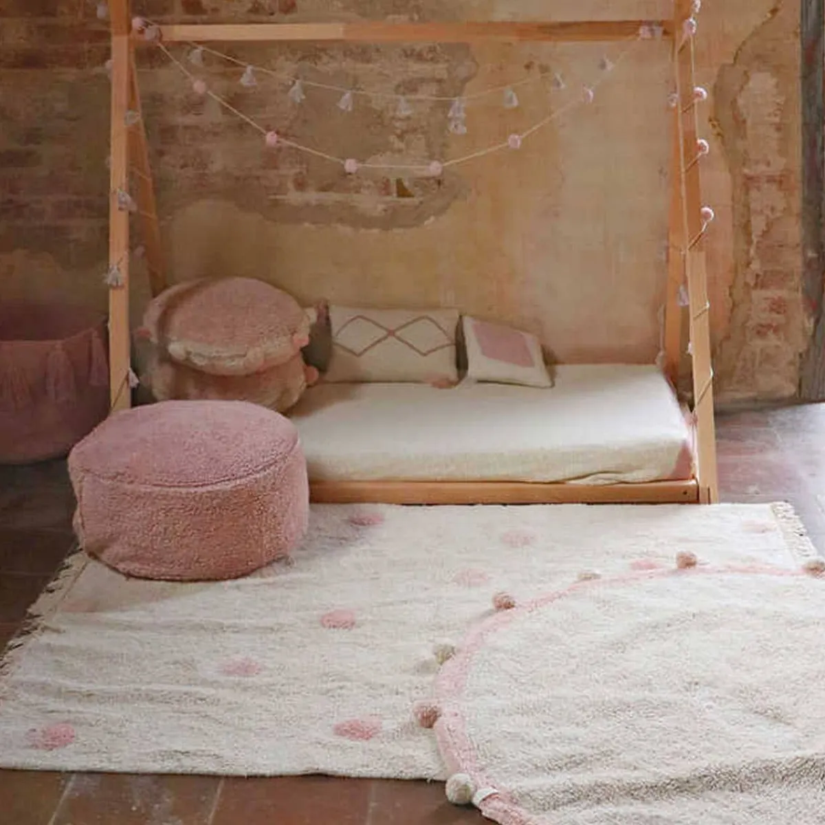 Rugs-Lorena Canals Washable Rug - Hippy Dots