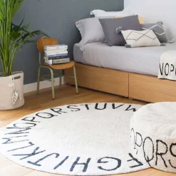 Rugs-Lorena Canals Washable Rug - Round ABC