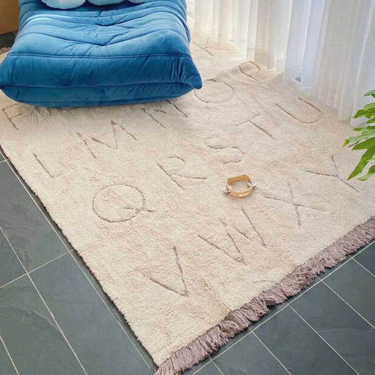 Rugs-Lorena Canals Washable Rug - RugCycled ABC (Small)