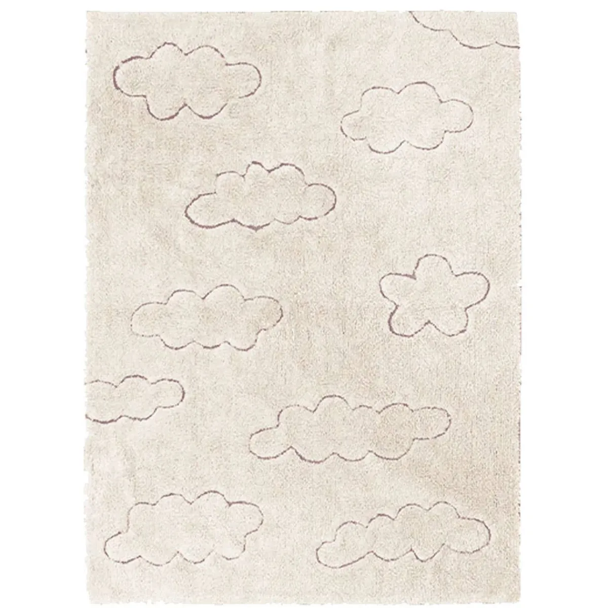 Rugs-Lorena Canals Washable Rug - RugCycled Clouds (Small)