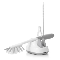 Bottle Brushes + Drying Racks-Oxo Tot Water Bottle Brush Set with Caddy