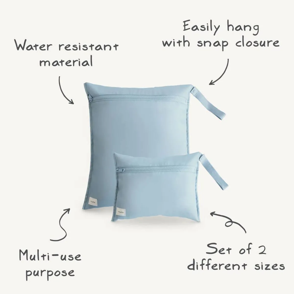 Diaper Bags-Mushie Water Resistant Wet Bag (2 Pack)