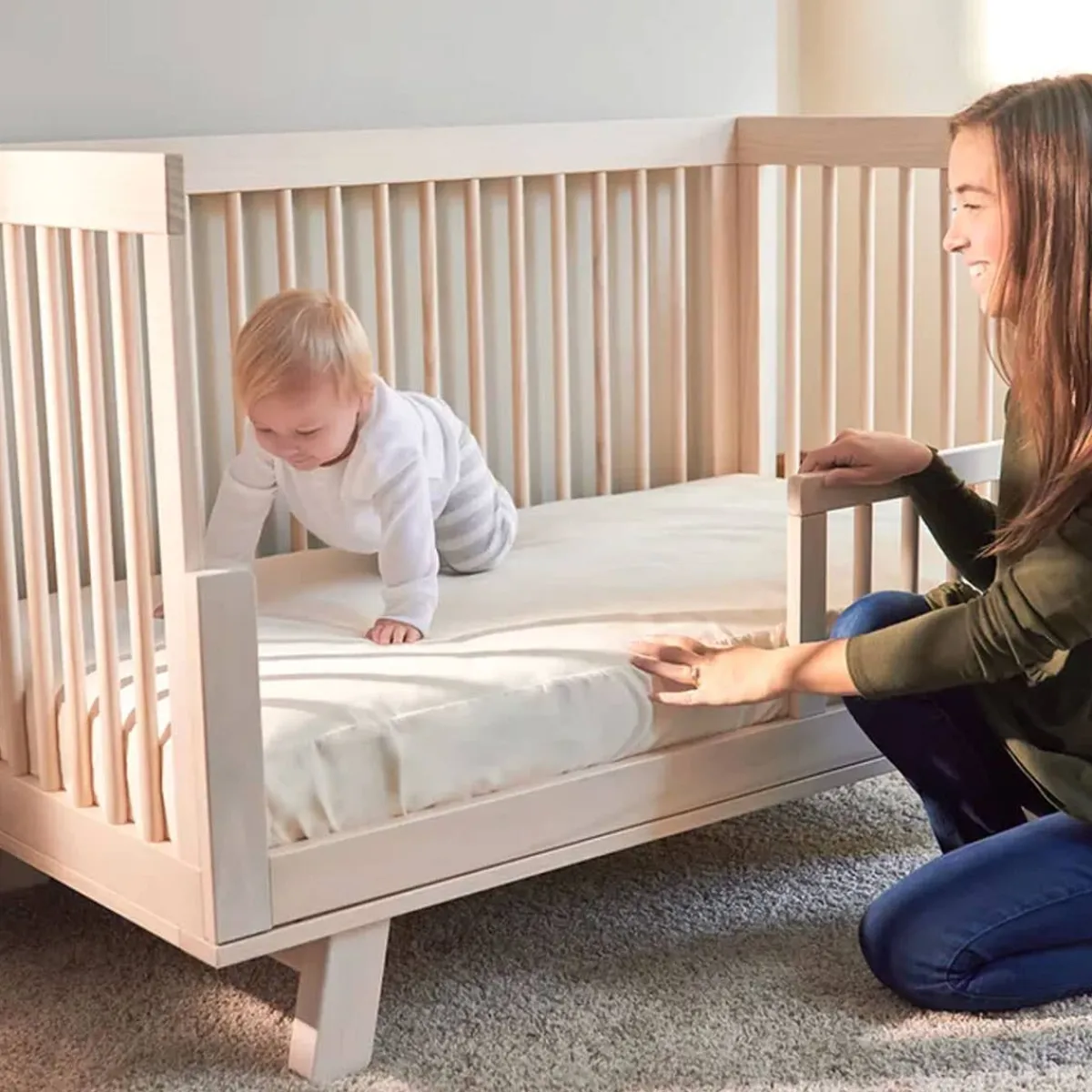 Crib Mattress Protection-Naturepedic Waterproof Crib Mattress Protector