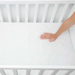 Crib Mattress Protection-Kushies Waterproof Crib Mattress Protector White