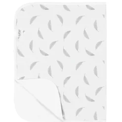 Changing Pads + Covers-Kushies Waterproof Flat Changing Pad Flannel (Grey)