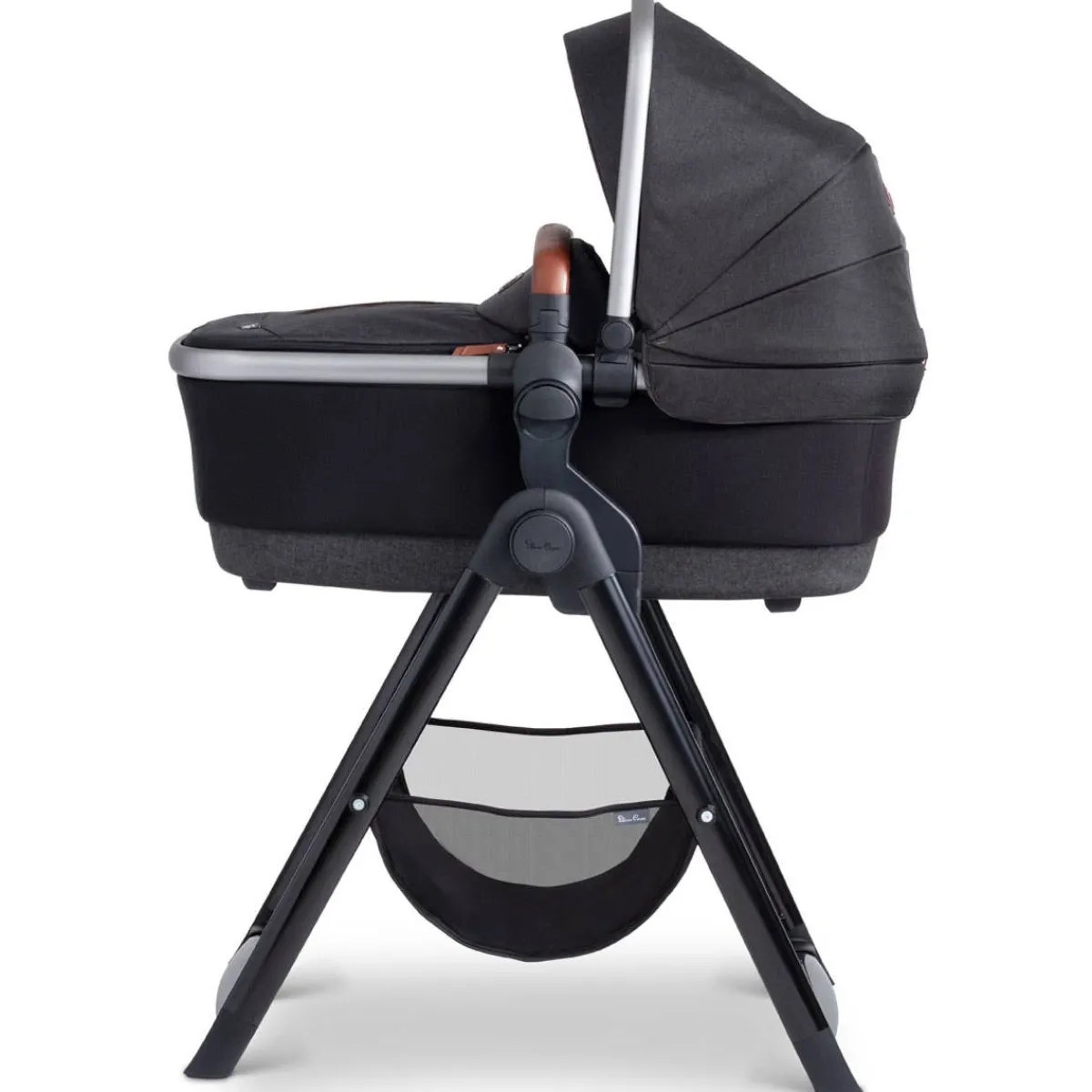 Stroller Accessories-Silver Cross Wave Bassinet Stand Black