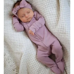 Onesies|Sleepers-L'oved Baby 2-Way Zipper Footie