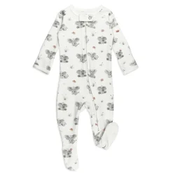 Onesies|Sleepers-L'oved Baby 2-Way Zipper Footie (Baby Animals)