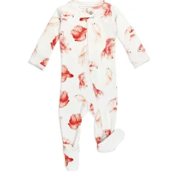 Onesies|Sleepers-L'oved Baby 2-Way Zipper Footie (Under the Sea)