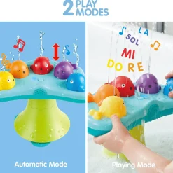 Bath Toys-Hape Whale Music Fountain