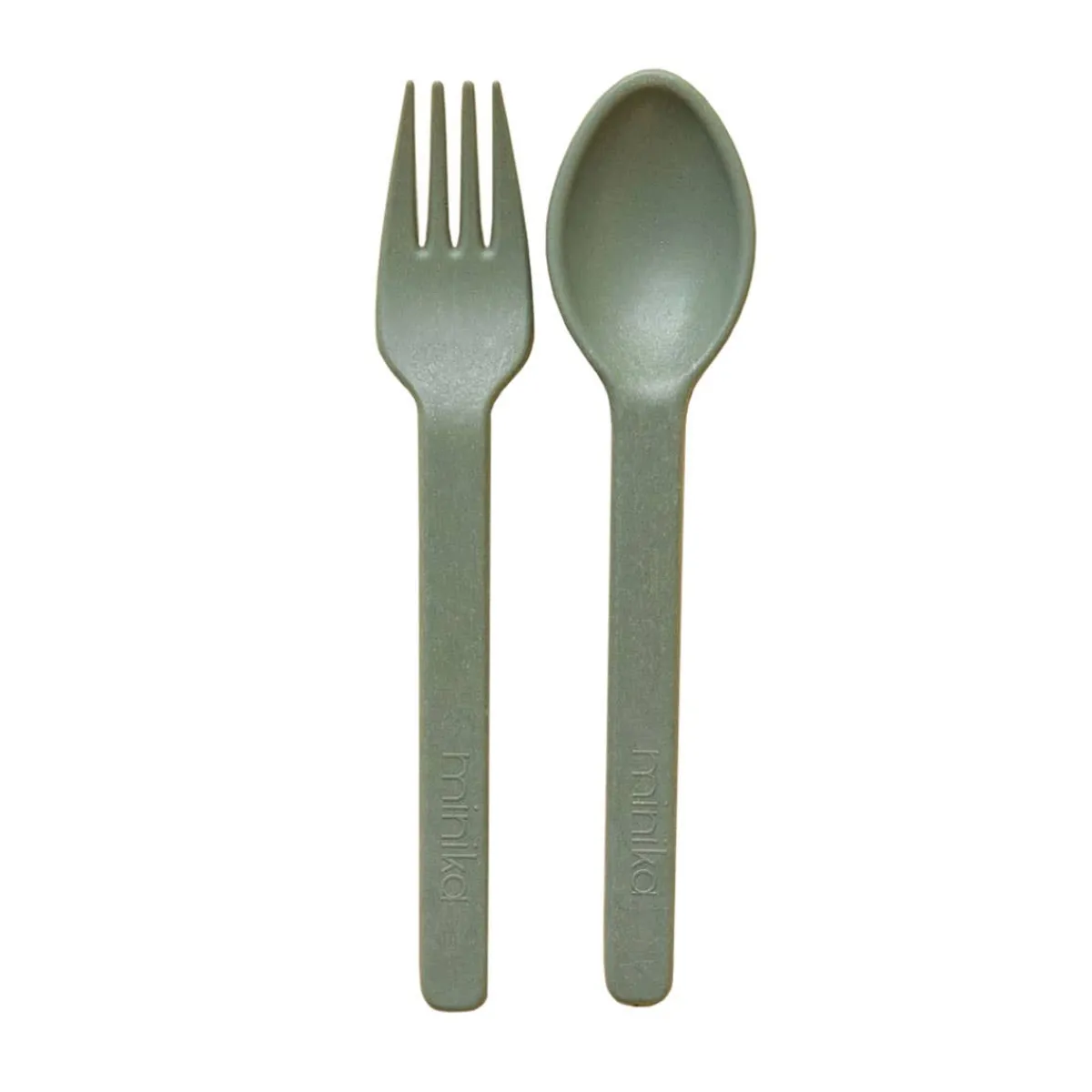 Kids Utensils|Toddler Training Utensils-Minika Wheat Straw Utensil Set