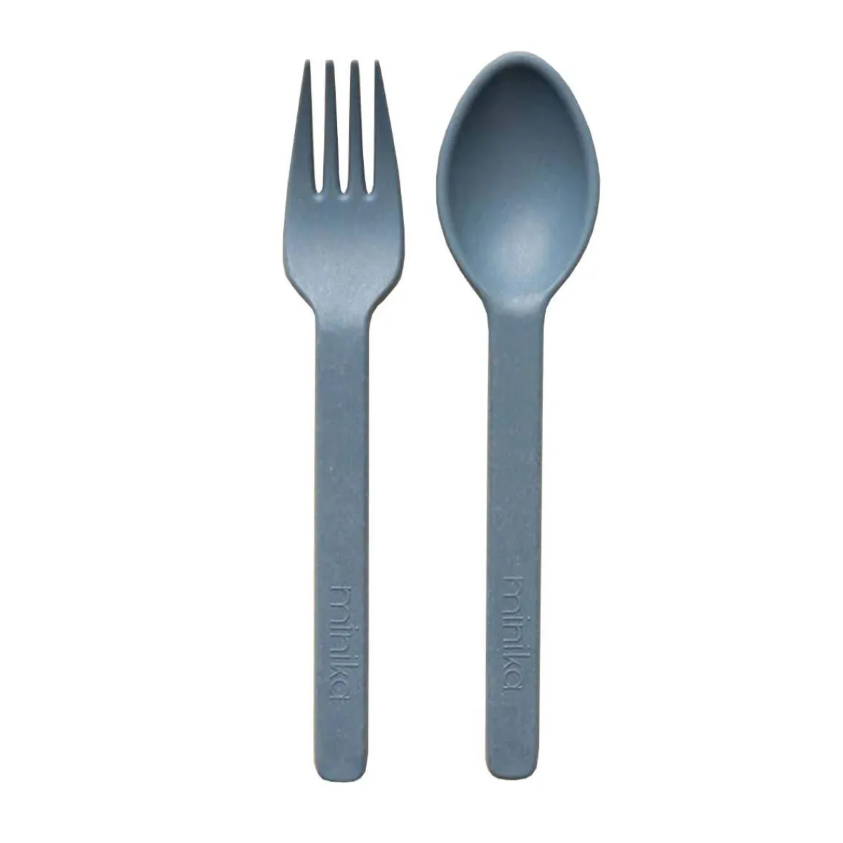 Kids Utensils|Toddler Training Utensils-Minika Wheat Straw Utensil Set