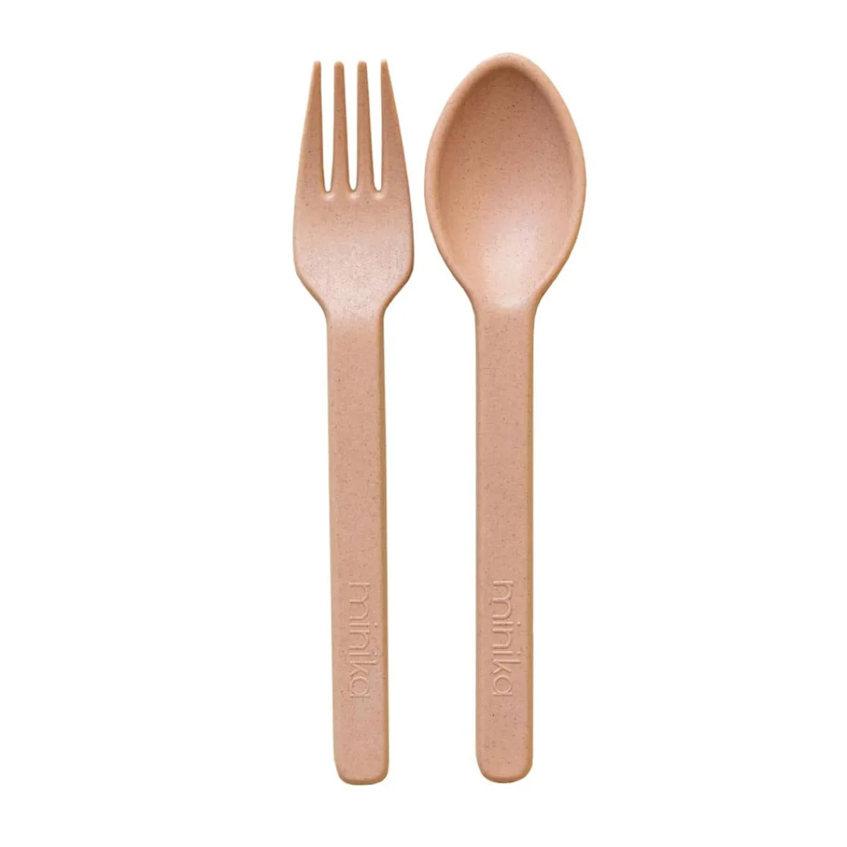Kids Utensils|Toddler Training Utensils-Minika Wheat Straw Utensil Set