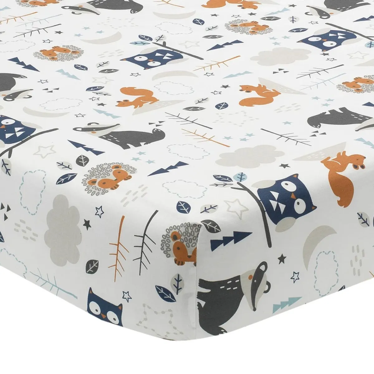 Crib Bedding Sets-Lambs & Ivy Whimsical Woods 3 Piece Crib Set