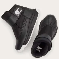 Winter Boots-Sorel Whitney III Strap Mid WP (Toddler) Black