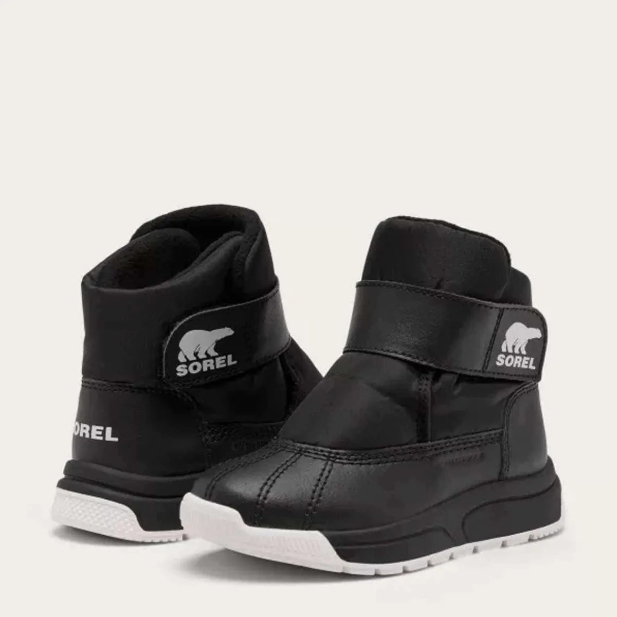 Winter Boots-Sorel Whitney III Strap Mid WP (Toddler) Black