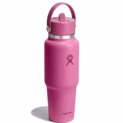 Kids Water Bottles|Sippy Cups + Straw Cups-Hydro Flask Wide Mouth Flex Straw Travel Bottle (32 oz)