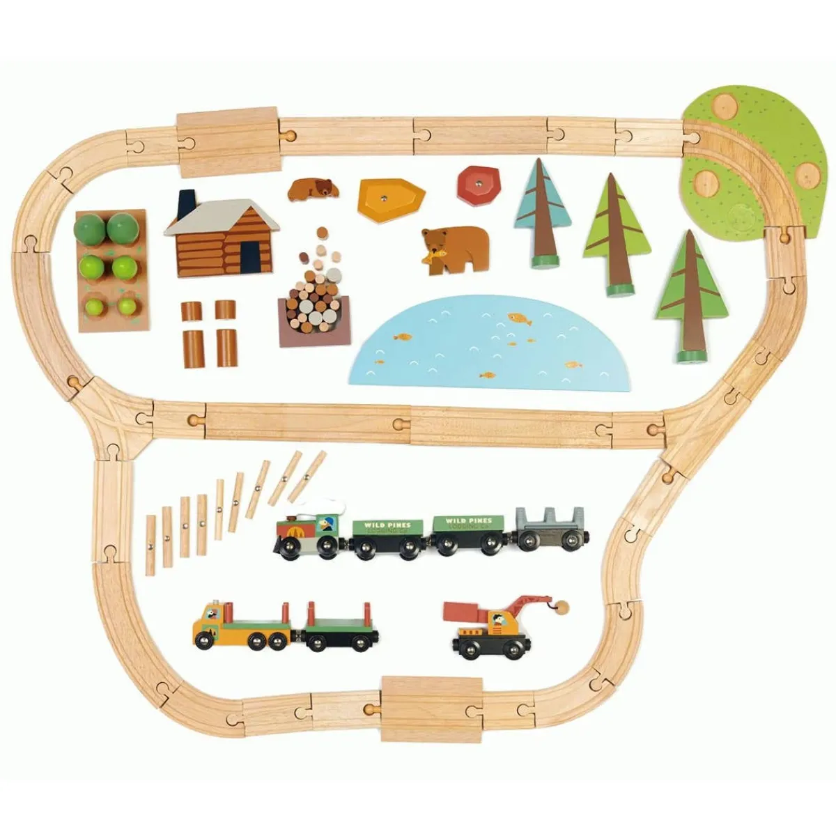 Cars + Trucks|Pretend Play-Tender Leaf Toys Wild Pines Train Set