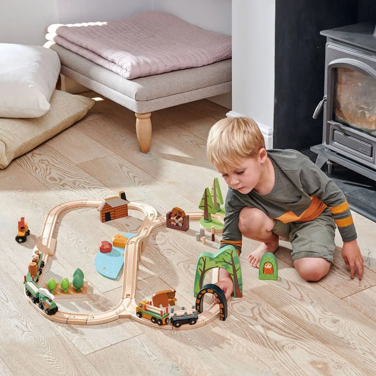 Cars + Trucks|Pretend Play-Tender Leaf Toys Wild Pines Train Set