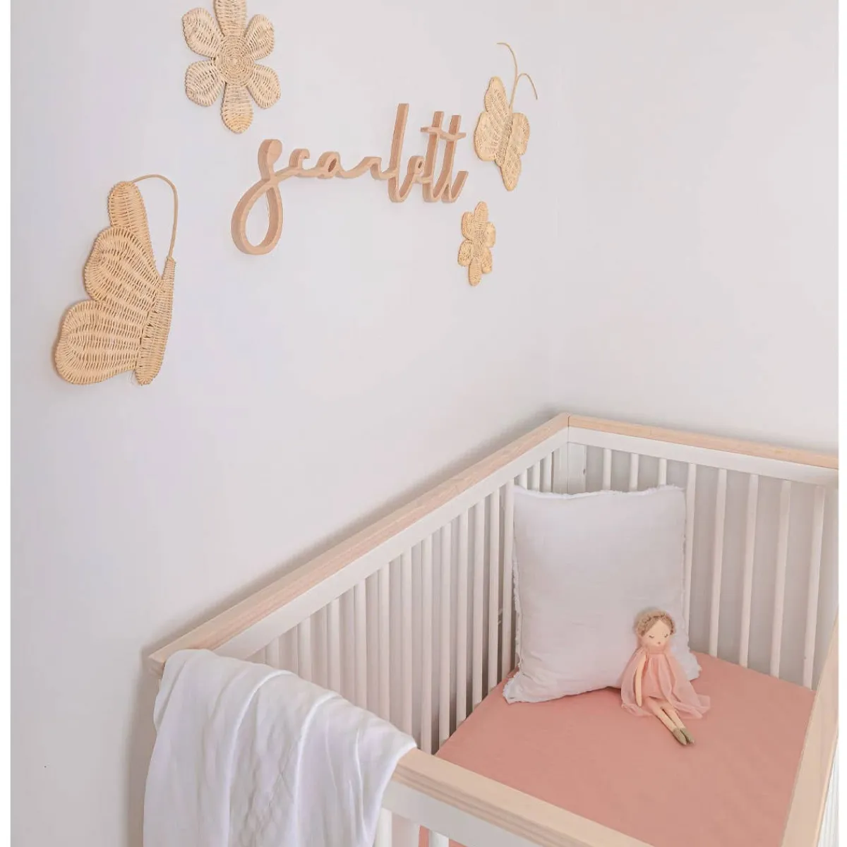 Wall Decor-Lil North Co. Wildflower Rattan Wall Décor (Large)
