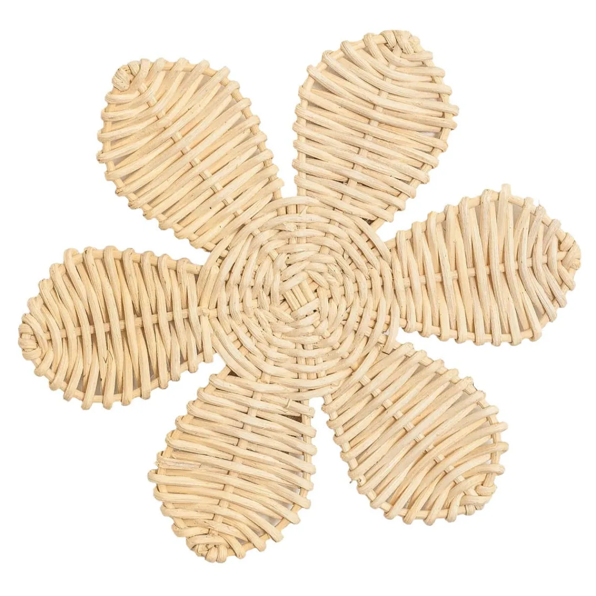 Wall Decor-Lil North Co. Wildflower Rattan Wall Décor (Small)