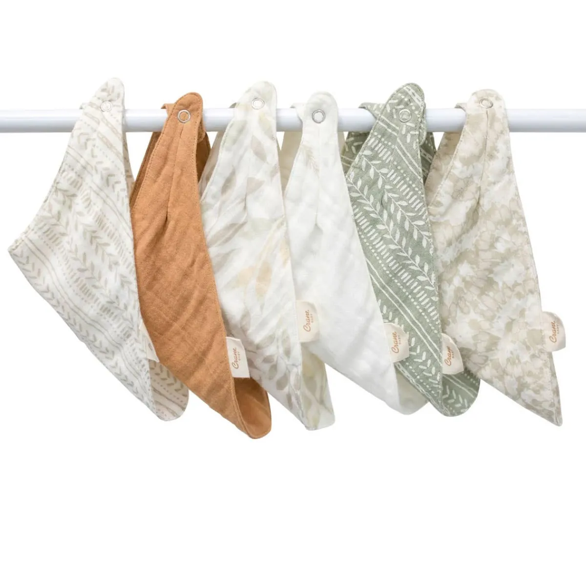 Bibs + Burps-Crane Baby Willow Bib Set (3 Pack)